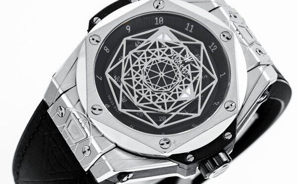 Modny Zegarek Repliki Hublot Big Bang 415.NX.1112.VR.MXM16 Sang Bleu Titanium Pave