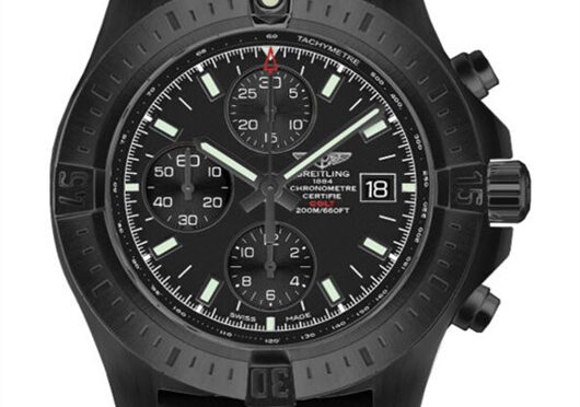 Replika Breitling Colt Chronograph M1338810 / BF01-109W Czarny Męski Zegarek