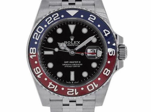 Top Repliki Zegarek Rolex GMT-Master II 126710BLRO „Pepsi” Czerwono-Niebieska Koperta Z Ceramiczną Kopertą